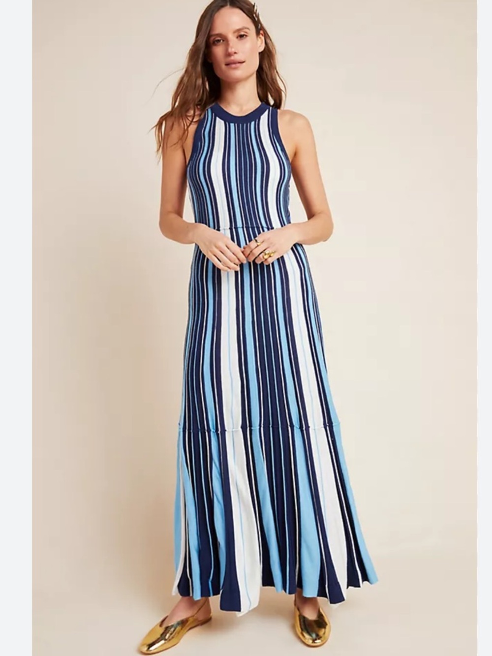 Anthropologie Maeve Lisanne Knit Maxi Dress